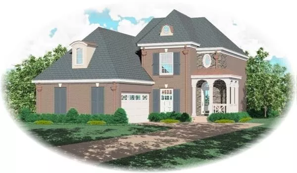 image of french country house plan 8122